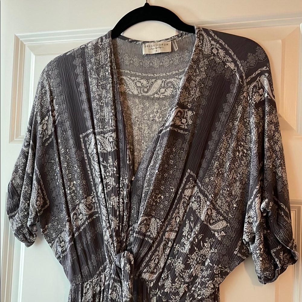 Dress Forum Gray Patterned Jumpsuit
